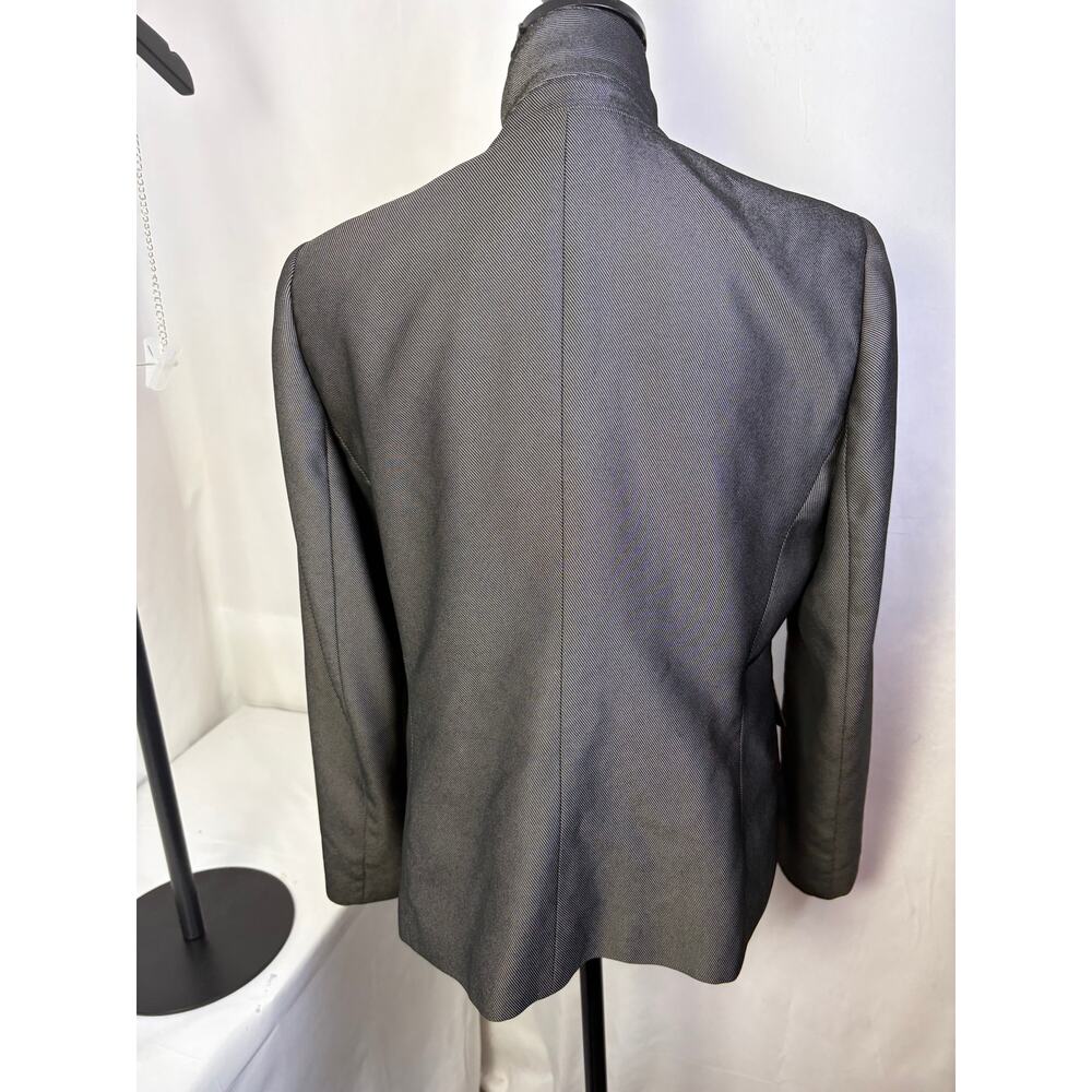 Kasper Women’s Size 12 Charcoal Gray Tailored Blazer Career Jacket - Picture 8 of 14